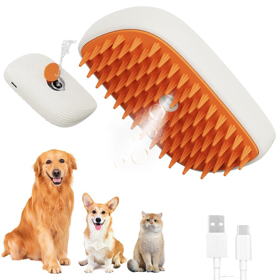 Pet Grooming Steam Brush