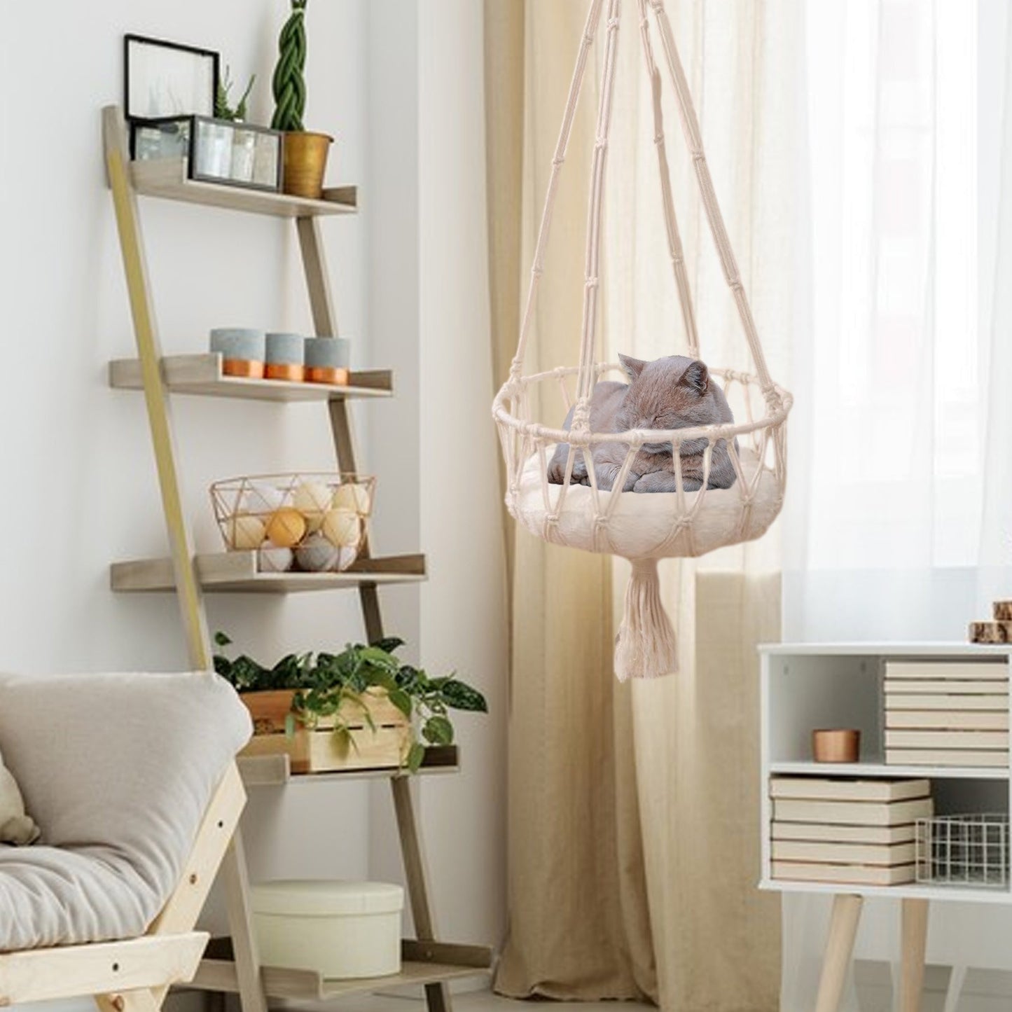 Window-Mounted Cat Bed & Hammock - Space-Saving, Secure Perch Designed for Cats