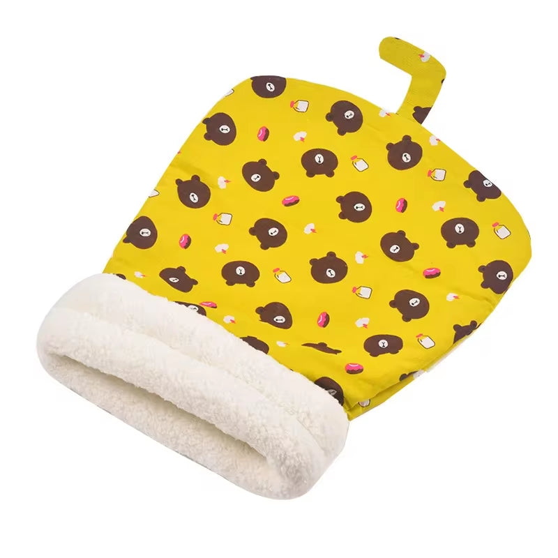 Soft & Cozy Cat Sleeping Bag - A Fluffy, Pocket-Style Quilt Bed Designed for Kittens and Puppies