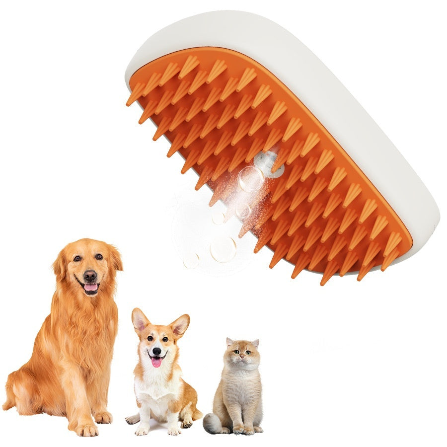 Pet Grooming Steam Brush