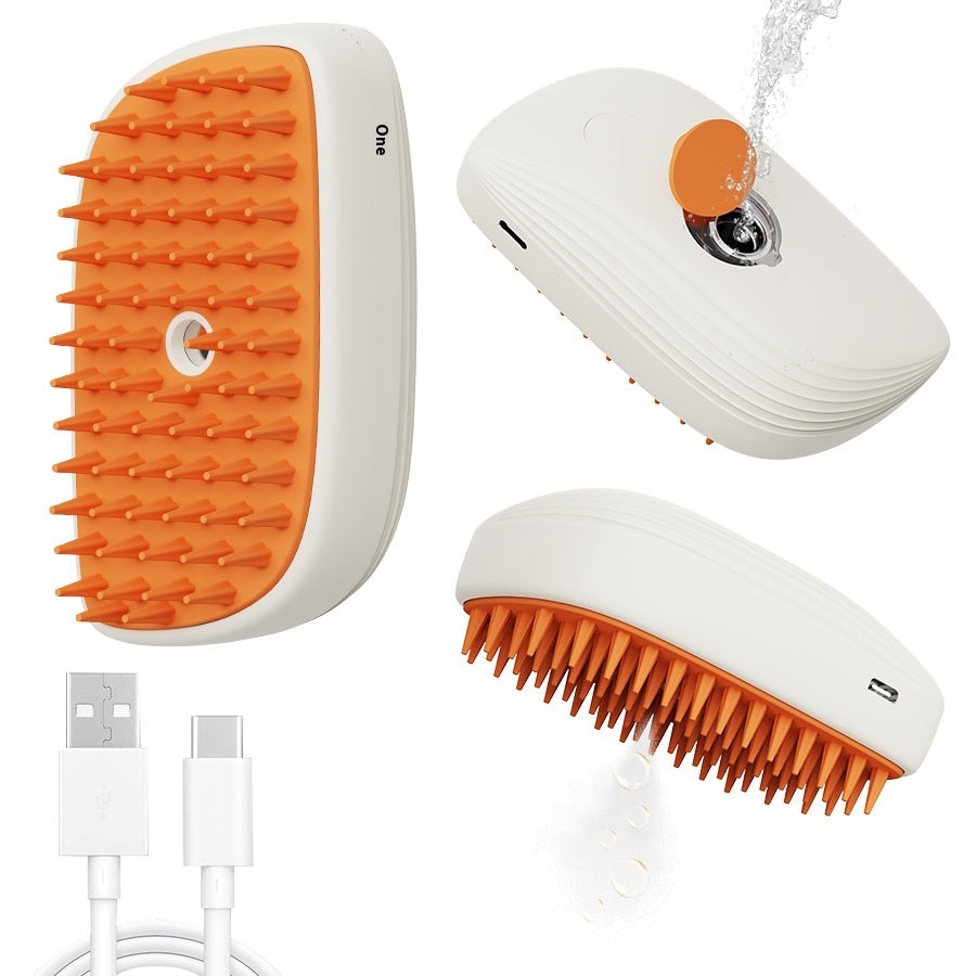 Pet Grooming Steam Brush